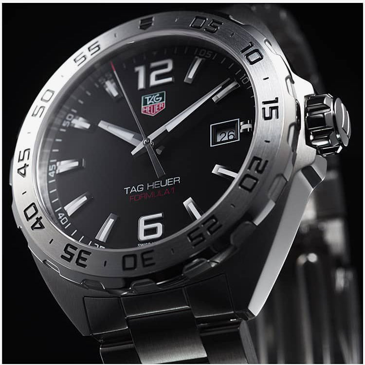  Shop Authentic Tag Heuer Formula 1 Quartz Black Dial Watch For Men - WAZ1112.BA0875 - Luxxuri