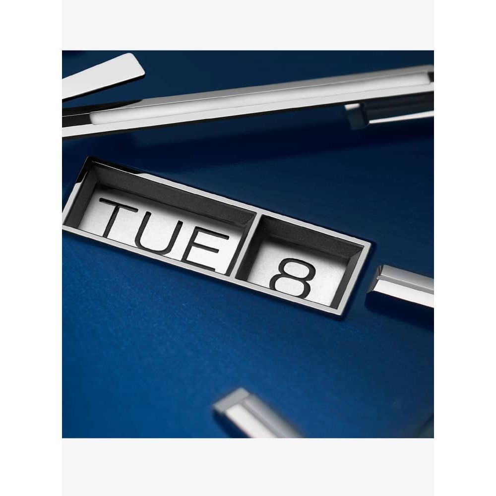 Tag Heuer Carrera Day Date Blue Dial Blue Leather Strap Watch for Men - WBN2012.FC6502