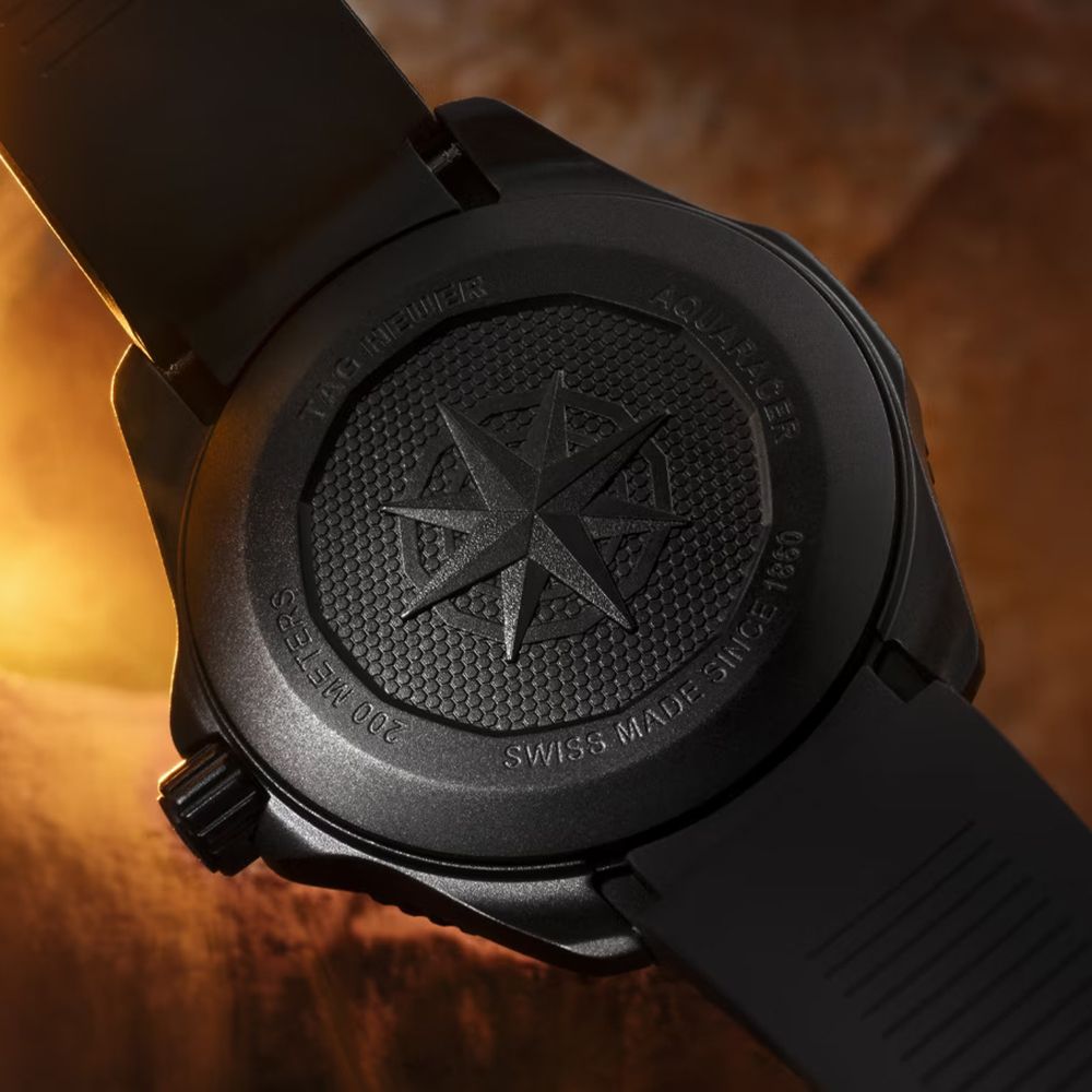  Shop Authentic Tag Heuer Aquaracer Professional 200 Solargraph Quartz Black Dial Black Rubber Strap Watch for Men - WBP1112.FT6199 - Luxxuri