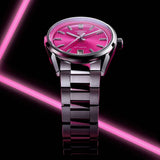  Shop Authentic Tag Heuer Carrera Date Automatic 18K Pink Dial Silver Steel Strap Watch for Women - WBN2313.BA0001 - Luxxuri