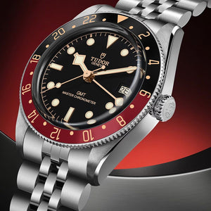 Tudor Black Bay 58 Black Dial Silver Steel Strap Watch for Men - M7939G