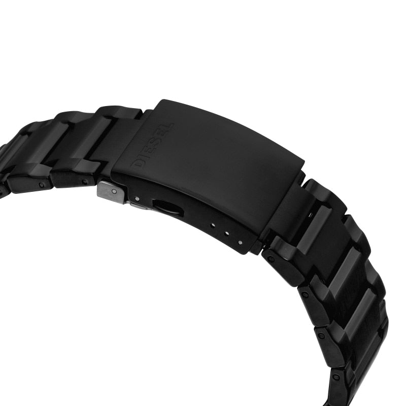  Shop Authentic Diesel Mr. Daddy 2.0 Black Dial Black Steel Strap Watch For Men - DZ7435 - Luxxuri