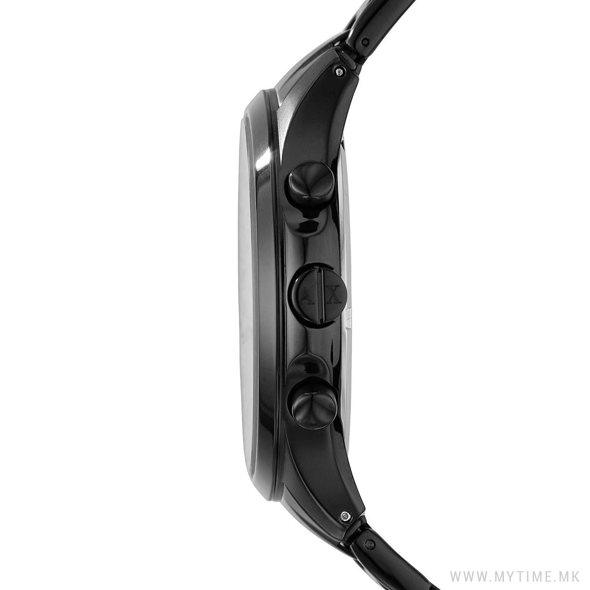  Shop Authentic Armani Exchange Hampton Chronograph Black Dial Black Steel Strap Watch For Men - AX2164 - Luxxuri