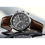  Shop Authentic Tag Heuer Carrera Chronograph Grey Dial Brown Leather Strap Watch for Men - CBN2012.FC6483 - Luxxuri