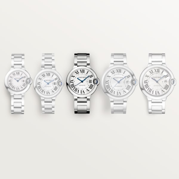  Shop Authentic Cartier Ballon Bleu De Cartier Silver Dial Silver Steel Strap Watch for Women - WSBB0048 - Luxxuri