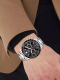 Shop Authentic Hugo Boss Allure Chronograph Black Dial Silver Steel Strap Watch for Men - 1513922 - Luxxuri