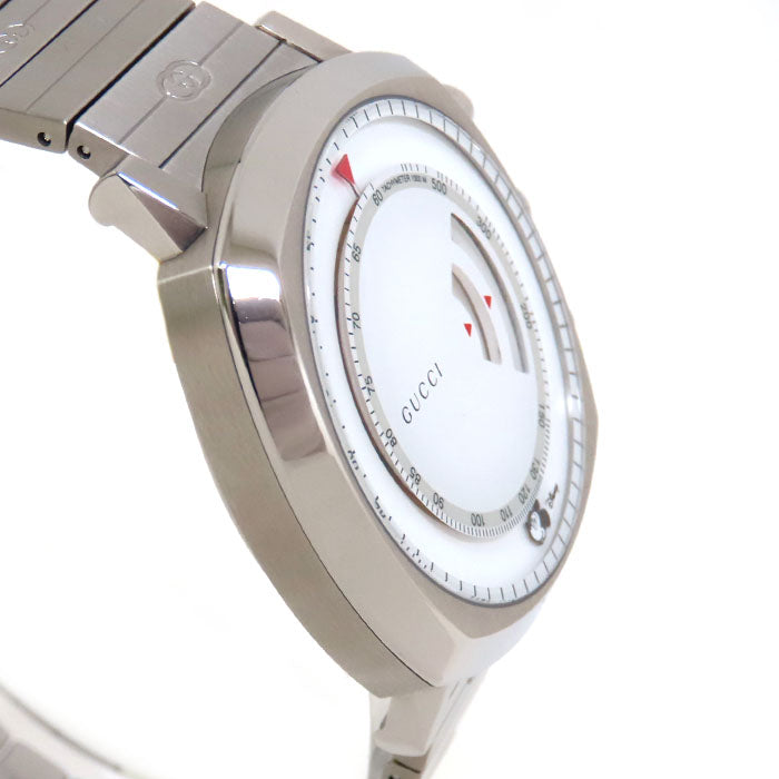  Shop Authentic Gucci Grip Chronograph Mickey Mouse White Dial Silver Steel Strap Watch For Men - YA157306 - Luxxuri