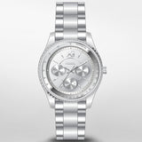  Shop Authentic Fossil Stella Sport Multifunction Silver Dial Silver Steel Strap Watch for Women - ES5108 - Luxxuri