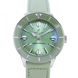  Shop Authentic Breitling Superocean Heritage '57 Pastel Paradise Green Dial Green Leather Strap Watch for Women - A10340361L1X1 - Luxxuri