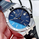  Shop Authentic Maurice Lacroix Aikon Automatic Blue Dial Blue Leather Strap Watch For Men - AI6008-ss001-430-1 - Luxxuri