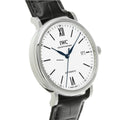 Shop Authentic IWC Portofino Automatic '150 Years' Edition Automatic White Dial Black Leather Strap Watch for Men - IW356519 - Luxxuri