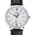  Shop Authentic IWC Portofino Automatic '150 Years' Edition Automatic White Dial Black Leather Strap Watch for Men - IW356519 - Luxxuri