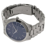  Shop Authentic Michael Kors Slim Runway Blue Dial Grey Steel Strap Watch For Men - MK8584 - Luxxuri