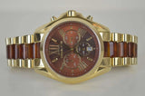  Shop Authentic Michael Kors Bradshaw Chronograph Burgundy Dial Two Tone Steel Strap For Women - MK6269 - Luxxuri