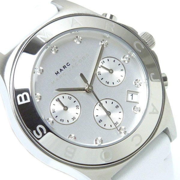  Shop Authentic Marc Jacobs Blade White Dial White Leather Strap Watch for Women - MBM1187 - Luxxuri