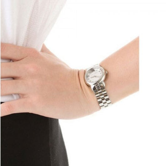  Shop Authentic Marc Jacobs Marc Silver Dial Silver Steel Strap Watch for Women - MBM3173 - Luxxuri