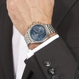 Shop Authentic Emporio Armani Luigi Chronograph Quartz Blue Dial Silver Steel Strap Watch For Men - AR1974 - Luxxuri