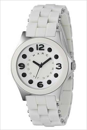  Shop Authentic Marc Jacobs Perry White Dial White Silicone Strap Watch for Women - MBM2533 - Luxxuri
