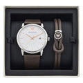  Shop Authentic Emporio Armani Kappa Quartz White Dial Brown Leather Strap Watch For Men - AR80006 - Luxxuri