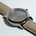  Shop Authentic Burberry The City Silver Dial Beige Leather Strap Unisex Watch - BU9010 - Luxxuri