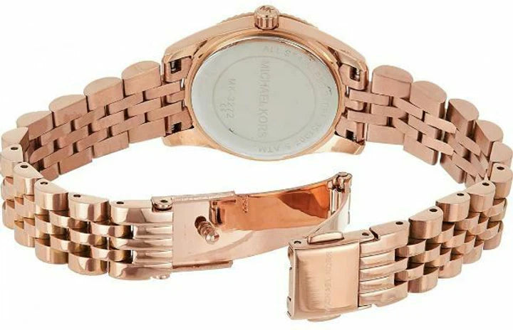  Shop Authentic Michael Kors Lexington Quartz Pink Dial Rose Gold Steel Strap Watch For Women - MK3273 - Luxxuri