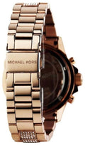  Shop Authentic Michael Kors Everest Chronograph Black Dial Rose Gold Steel Strap Watch For Women - MK5875 - Luxxuri
