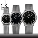  Shop Authentic Calvin Klein Minimal Black Dial Silver Mesh Bracelet Watch for Women - K3M53151 - Luxxuri