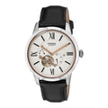  Shop Authentic Fossil Townsman Automatic White Dial Black Leather Strap Watch for Men - ME3104 - Luxxuri