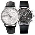  Shop Authentic Calvin Klein Post Minimal White Dial Black Leather Strap Watch for Men - K7627120 - Luxxuri