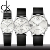  Shop Authentic Calvin Klein Post Minimal Silver Dial Black Leather Strap Watch for Men - K7621192 - Luxxuri