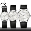  Shop Authentic Calvin Klein Post Minimal Silver Dial Black Leather Strap Watch for Men - K7622185 - Luxxuri