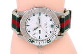  Shop Authentic Gucci G Timeless White Dial Two Tone Nylon Strap Watch For Men - YA126231 - Luxxuri