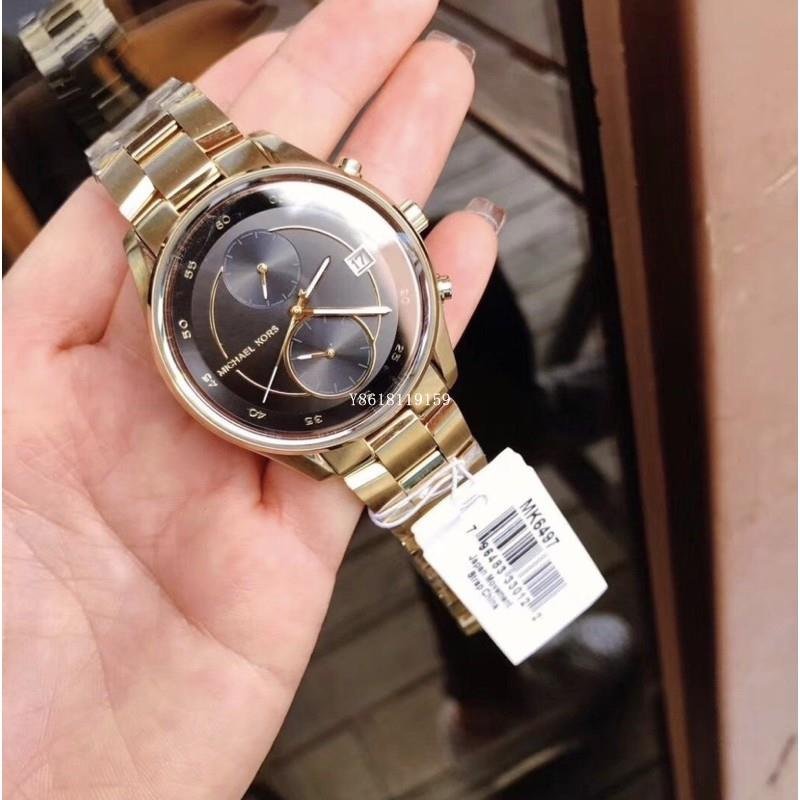  Shop Authentic Michael Kors Blair Quartz Black Dial Gold Steel Strap Watch For Women - MK6497 - Luxxuri