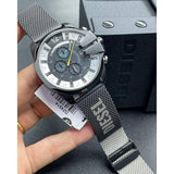  Shop Authentic Diesel Mega Chief Chronograph Black Dial Black Mesh Bracelet Watch For Men - DZ4514 - Luxxuri