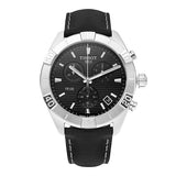  Shop Authentic Tissot PR 100 Sport Quartz Chronograph Black Dial Black Leather Strap Watch For Men - T101.617.16.051.00 - Luxxuri