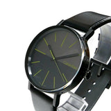  Shop Authentic Calvin Klein Boost Black Dial Black Leather Strap Watch for Men - K7Y214CL - Luxxuri