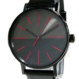  Shop Authentic Calvin Klein Boost Black Dial Black Leather Strap Watch for Men - K7Y214CY - Luxxuri