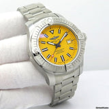  Shop Authentic Breitling Avenger Automatic 45mm Seawolf Yellow Dial Silver Steel Strap Strap Watch for Men - A17319101/1A1 - Luxxuri
