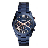  Shop Authentic Fossil Perfect Boyfriend Multifunction Blue Dial Blue Steel Strap Watch for Women - ES4093 - Luxxuri