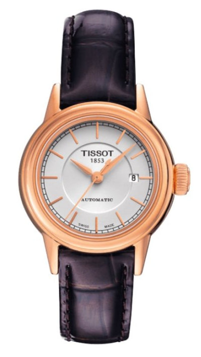  Shop Authentic Tissot Carson Automatic White Dial Brown Leather Strap Watch For Women - T085.207.36.011.00 - Luxxuri