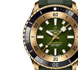  Shop Authentic Breitling Superocean Automatic 42 Green Dial Green Rubber Strap Watch for Men - N17375201L1S1 - Luxxuri