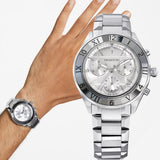  Shop Authentic Swarovski Dextera Chronograph Silver Dial Silver Steel Strap Watch for Women - 5641297 - Luxxuri