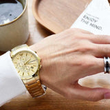  Shop Authentic Emporio Armani Renato Chronograph White Dial Gold Steel Strap Watch For Men - AR11332 - Luxxuri