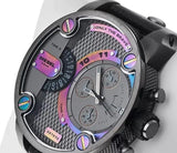  Shop Authentic Diesel Badass Chronograph Anthracite Dial Black Leather Strap Watch For Men - DZ7270 - Luxxuri