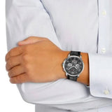  Shop Authentic Tommy Hilfiger Keagan Quartz Grey Dial Black Leather Strap Watch for Men - 1791289 - Luxxuri