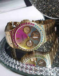  Shop Authentic Guess Sugarrush Quartz Multicolor Dial Gold Steel Strap Watch For Women - GW0258L1 - Luxxuri