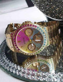  Shop Authentic Guess Sugarrush Quartz Multicolor Dial Gold Steel Strap Watch For Women - GW0258L1 - Luxxuri