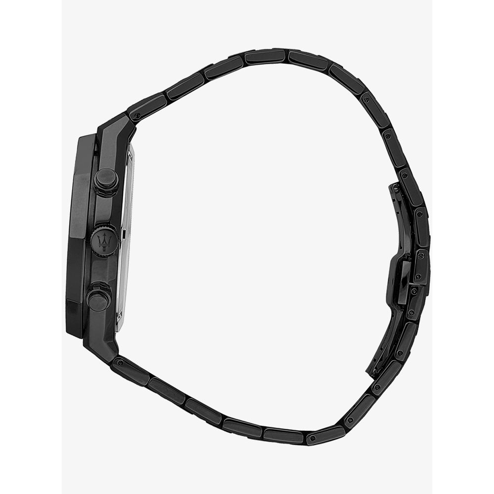  Shop Authentic Maserati Stile Chronograph Black Dial Black Steel Strap Watch For Men - R8873642005 - Luxxuri