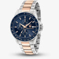  Shop Authentic Maserati SFIDA Chronograph Blue Dial Two Tone Steel Strap Watch For Men - R8873640012 - Luxxuri