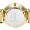 Coach Perry White Dial Gold Steel Strap Watch for Women - 14503345